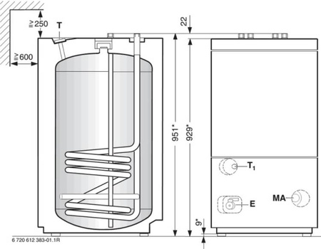 Bosch WD 160B zasobnik 160L 7735501715